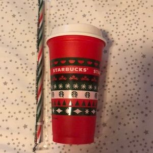2020 Starbucks Holiday Cup & Straw